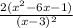 \frac{2(x^2-6x-1)}{(x-3)^2}