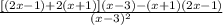 \frac{[(2x-1)+2(x+1)](x-3)-(x+1)(2x-1)}{(x-3)^2}