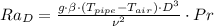 Ra_{D} = \frac{g\cdot \beta\cdot (T_{pipe}-T_{air})\cdot D^{3}}{\nu^{2}}\cdot Pr