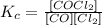 K_c=\frac{[COCl_2]}{[CO][Cl_2]}