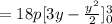 =18p[3y-\frac{y^2}{2}]_0^3