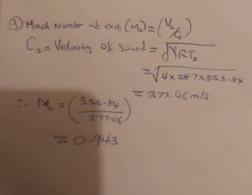 Problem #1: A centrifugal compressor has a mass flow rate of 1.6 kg/s while rotating at 11,000 rpm.