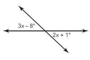 What are the measures of the marked angles? a. 19 ° b. 27 ° c. 38 ° d. 90 °