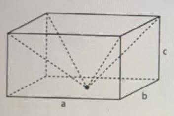 Find the volume of the figure: a prism of volume 15 with a pyramid of the same height cut out.