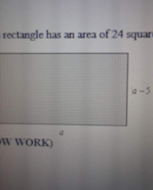 The rectangle has an area of 24 square centimeters. find the length a of the rectangle