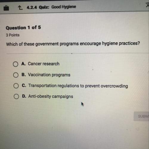 Which of these government programs encourage hygiene practices