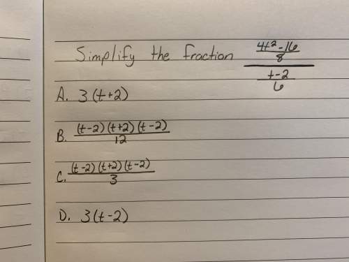Simplify the fraction (4t^2-16/8) / (t-2/6)