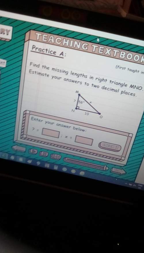 Find the missing lengths in right triangle mno. estimate your answer your answer to two decimal plac