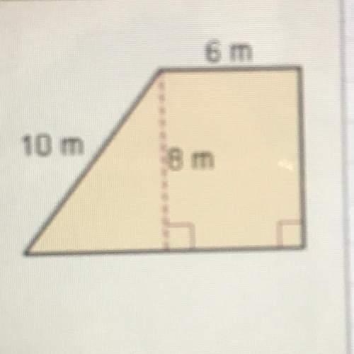 find the area of the trapezoid.