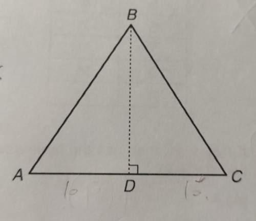The slope of ab is 2/5, the slope of bc is -2/5, and the length of ac is 20. what is the length of b