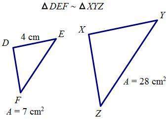 Use the given area to find xy. a. 8 cm b. 12 cm c. 16 cm d. 24 cm