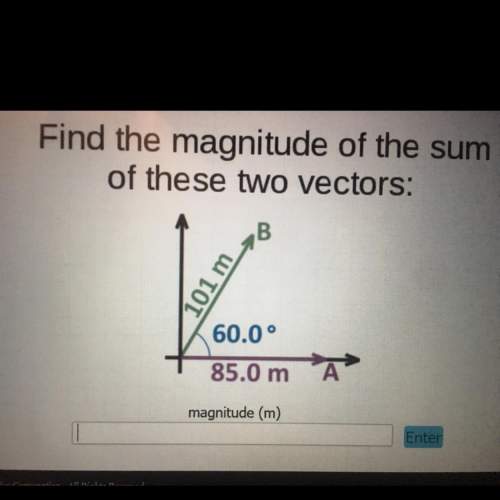 Find the magnitude of the sum of these two vectors:  101 m 60.0° 85.0 m