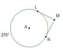In the diagram of circle a, what is m?  75° 90° 120° 135°