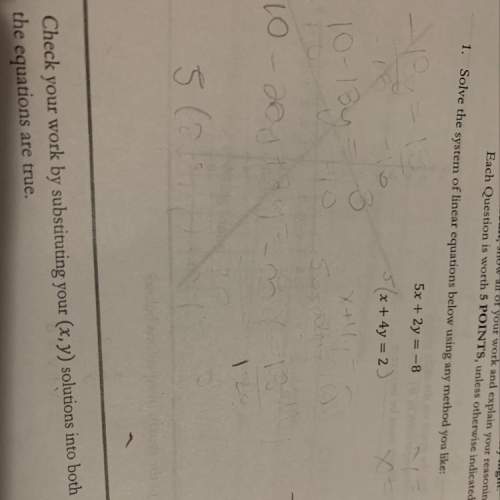 Solve the system of linear operations