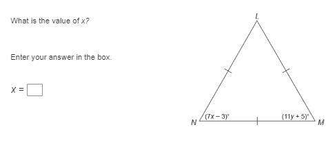 1. what is the value of x? enter your answer in the box2. what is the