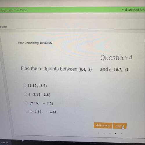 What is the midpoint between (6.4, 3) and (-10.7, 4)