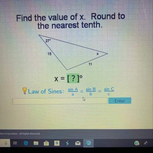 Find the value of x round to the nearest tenth