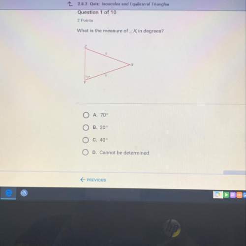 What is the measure of angle x, in degrees