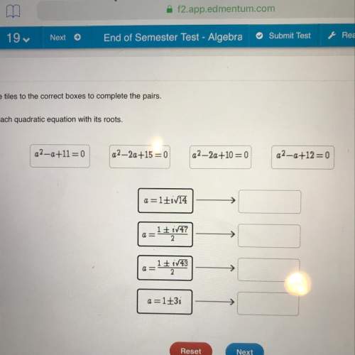 Match each quadratic equation with its roots