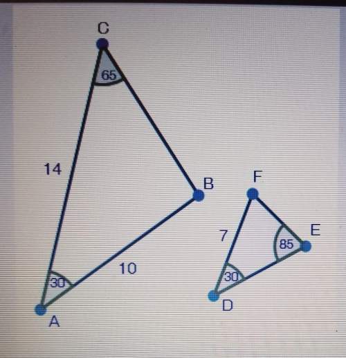Are the two triangles below similar ?