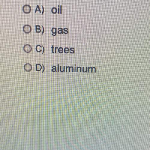 Which of the following items is a renewable resource?