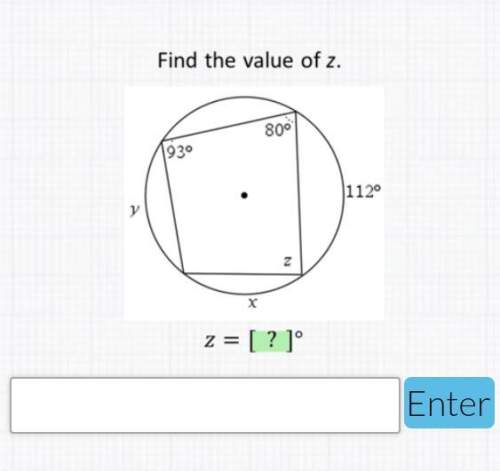 Find the value of z. [inscribed angle]