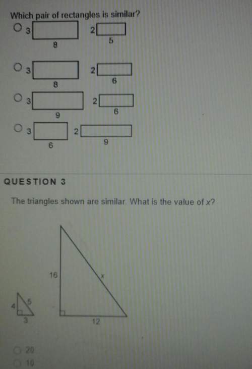 Question 2which pair of rectangles is similar? plz me i need i will give u 29 points and br