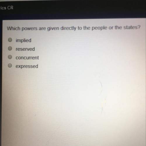 Which powers are given directly to the people all the states