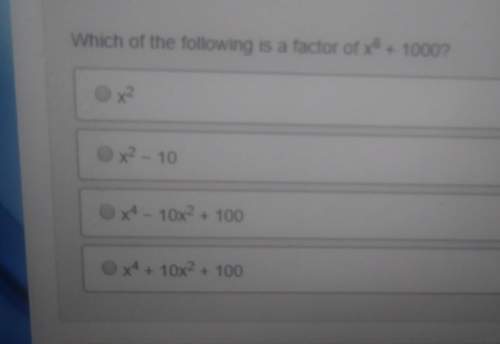 Which of the following is a factor of x^6 + 1000?