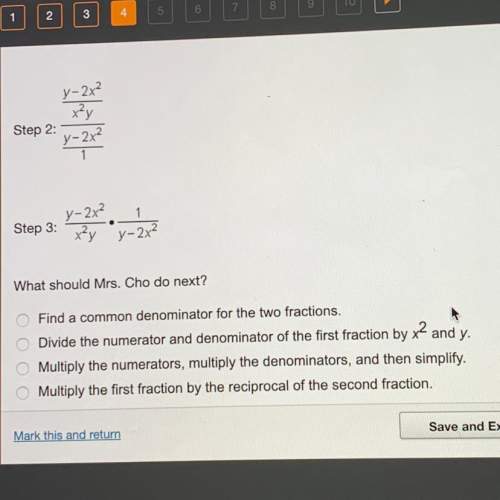 Mrs. cho wrote the following problem on the board.