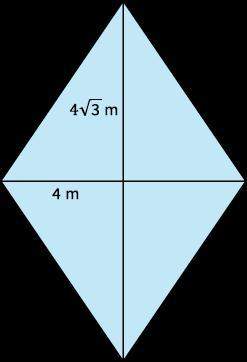 Find the  area of the rhombus.