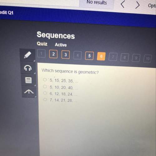 Which sequence is geometric?