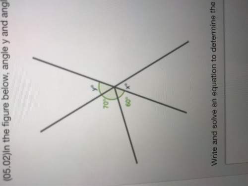 In the figure below angle y and angle x form vertical angles.angle y forms a straight line with 60°