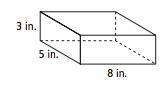 What is the volume in cubic inches of the prism?