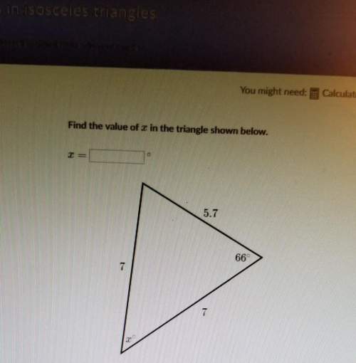 This should be my last isosceles triangles question i have.