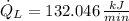 \dot Q_{L} = 132.046\,\frac{kJ}{min}