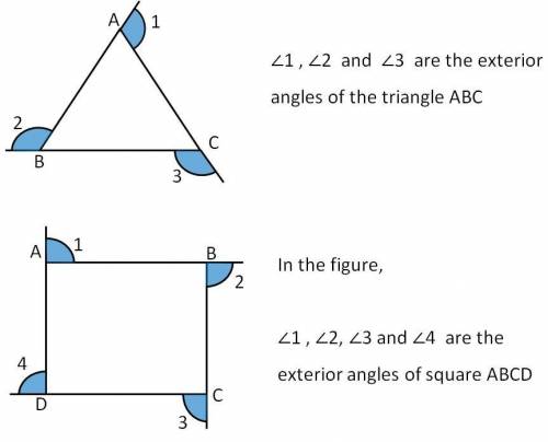 What is the exterior angle theorem?