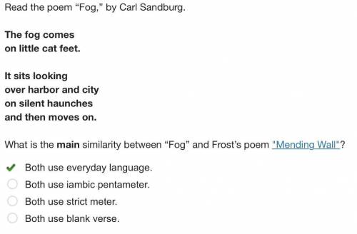 What is the main similarity between Fog and Frost's poem Mending Wall?