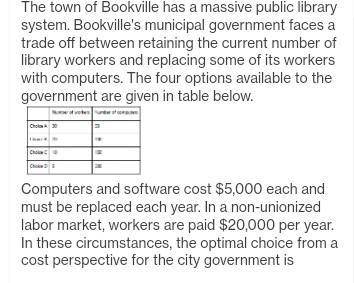 Computers and software cost $5,000 each and must be replaced each year. In a non-unionized labor mar