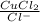 \frac{CuCl_{2}}{Cl^{-}}