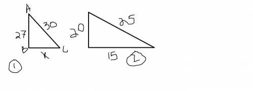 . The two triangles P and P' shown below are similar. (a) If the area of triangle ABC is 135, then f