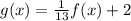 g(x)=\frac{1}{13}f(x)+2