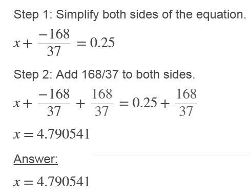 How would i solve for x ?  x-504/ 111=.25