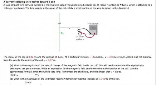 What is the magnitude of the rate of change of the magnetic field inside the coil? You will need to
