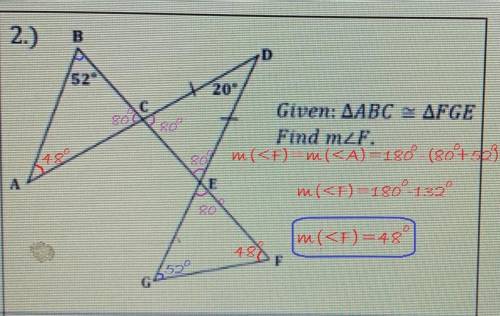 Given ABC = FGE find m