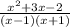 \frac{x^2+3x-2}{(x-1)(x+1)}