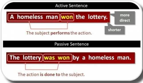 Identify whether the sentences are in active or passive voice. 1. The farmer is watching the field.