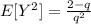E[Y^2]=\frac{2-q}{q^2}