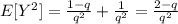 E[Y^2] = \frac{1-q}{q^2}+ \frac{1}{q^2} = \frac{2-q}{q^2}