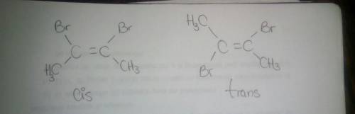 For the molecule whose condensed structural formula is given below, decide if cis-trans isomers are